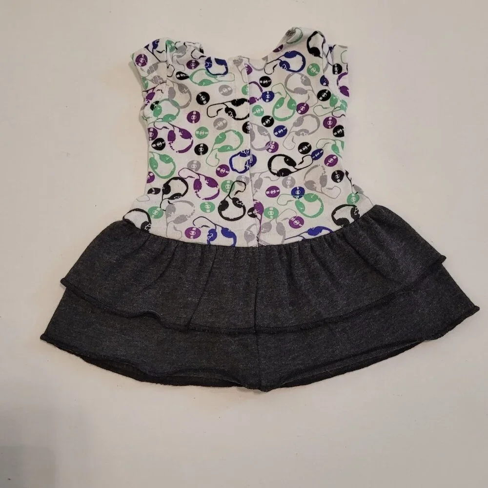 American Girl‎ Doll  Z Yang Sightseeing Outfit Dress Only Headphone Print